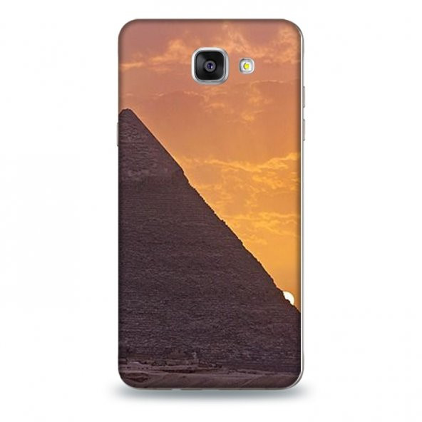 SAMSUNG A8 2016 Kılıf Piramit Güneş Desenli Kılıf