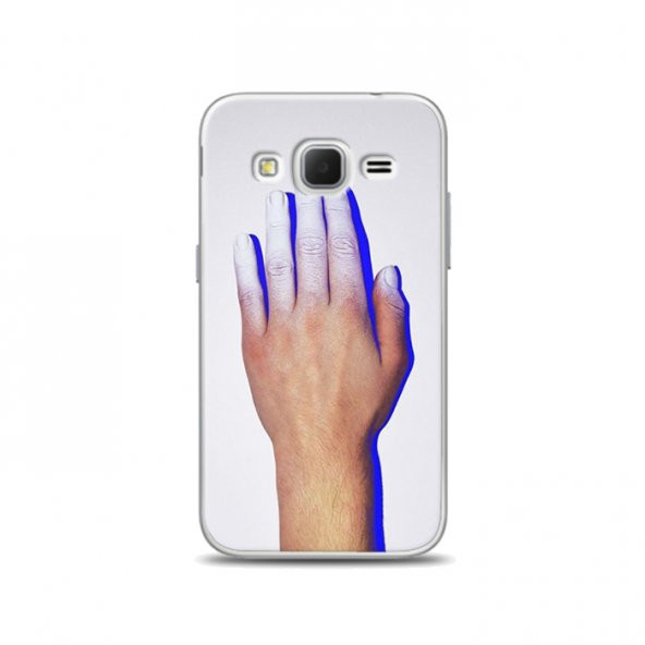 SAMSUNG Core Prime Kılıf Neon Parmaklar Desenli Kılıf