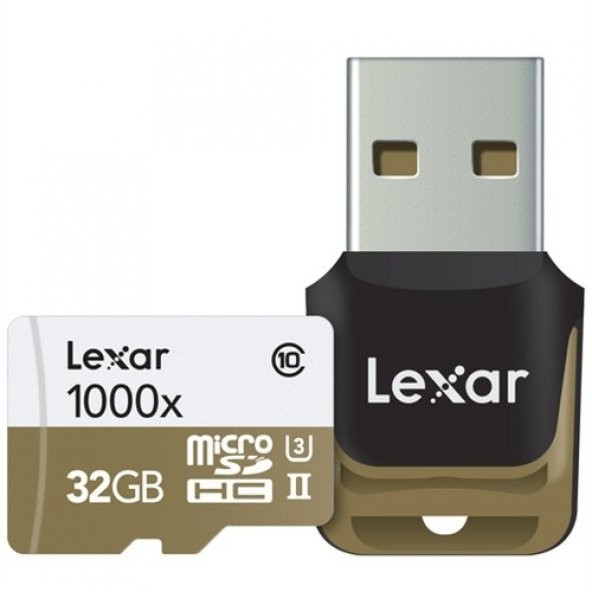 Lexar 32GB Micro SD Hafıza Kartı 1000X 4K C10 U3 UHS-II 150MB/s