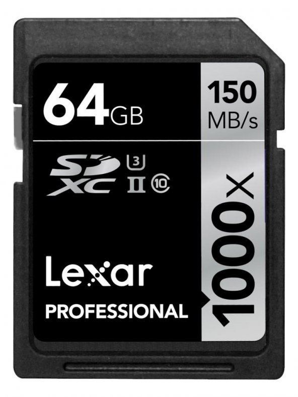 Lexar 64GB SD Hafıza Kartı 4K C10 U3 UHS-II 150MB/s 1000X