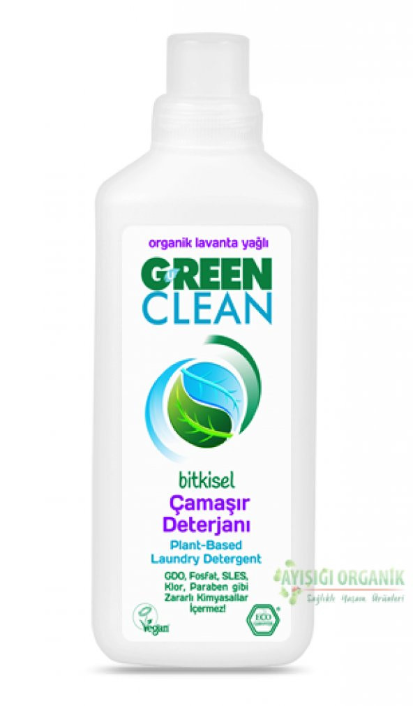 U Green Clean Organik Çamaşır Deterjanı Lavanta Yağlı 1lt