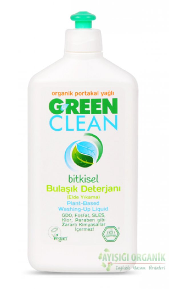 U Green Clean Organik Bulaşık Deterjanı Portakal Yağlı 500ml