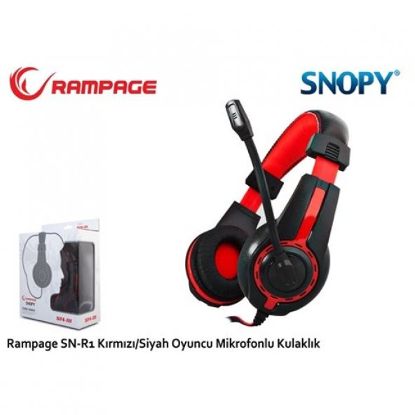 Snopy Rampage SN-R1 Oyuncu Beyaz/Siyah Mikrofonlu Kulaklık