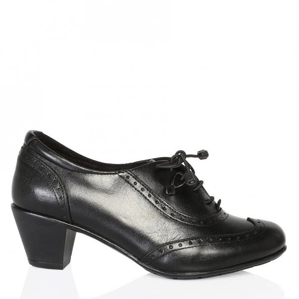 UK Polo Club 64908 Kadın Topuklu Ayakkabı - Siyah