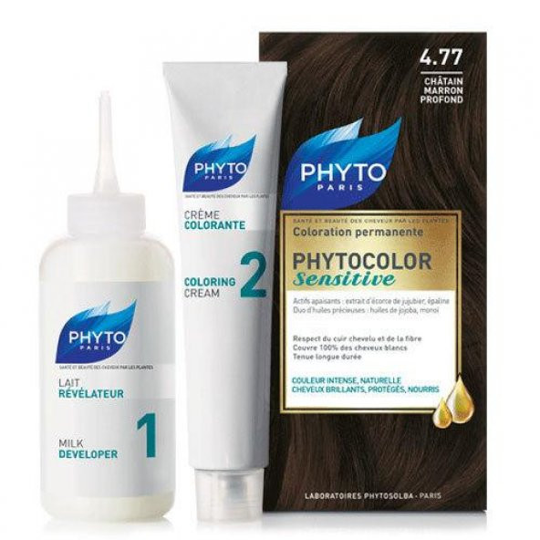 Phyto Phytocolor Sensitive Saç Boyası 4.77ÇikolataKahve(HEDİYELİ)