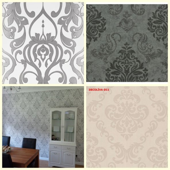 İTHAL SİLİNEBİLİR DAMASK DESENLİ DUVAR KAĞIDI ÇEŞİTLERİ
