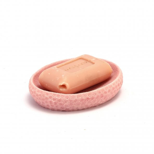 DT0082PC SABUNLUK PEMBE PETEK DESENLİ POLİRESİN 10X8X2CM - 3