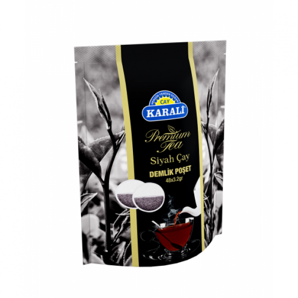 Karali Premium Demlik Poşet Siyah Çay 48li (doypack)