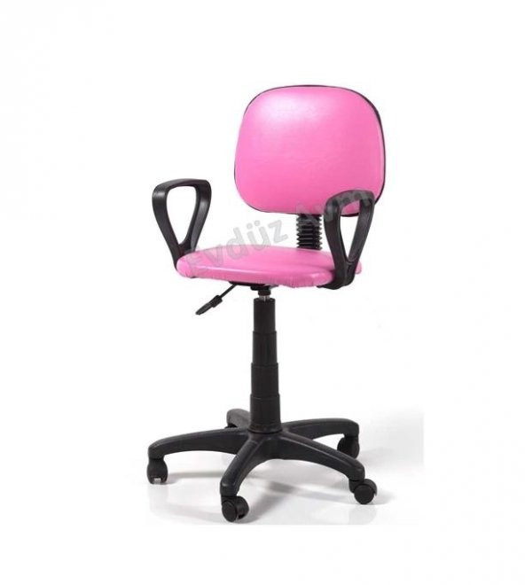 Sinem Mobilya Sekreter Ofis Koltuğu Bilgisayar Sandalyesi-Pembe
