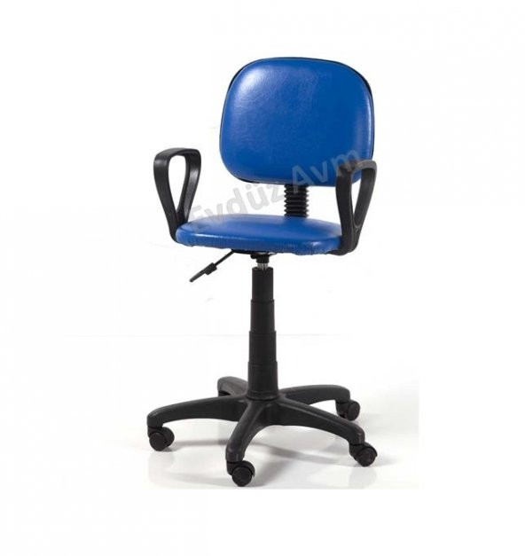 Sinem Mobilya Sekreter Ofis Koltuğu Bilgisayar Sandalyesi-Mavi