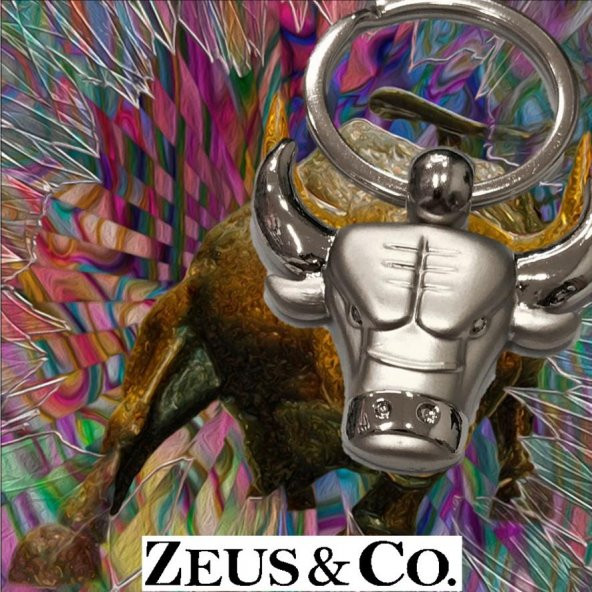 Zeus&Co. Boğa Anahtarlık Hediye Kesesi İle Birlikte