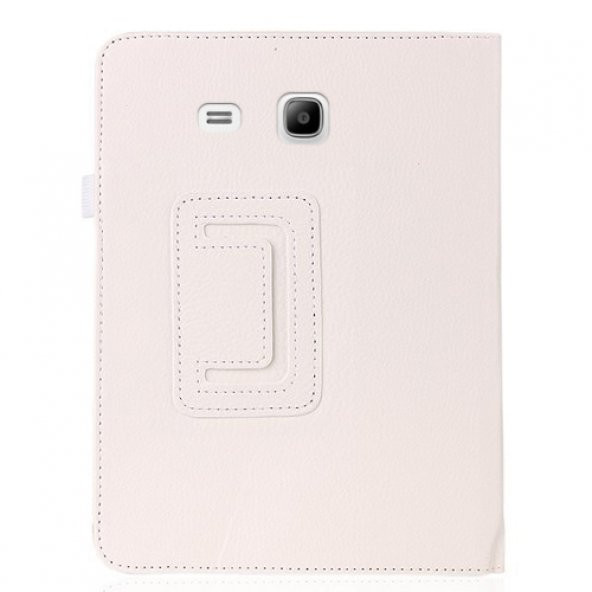 Samsung Tab 3 Lite (T110-T113) 7.0 Standlı Tablet Kılıf Beyaz - 2