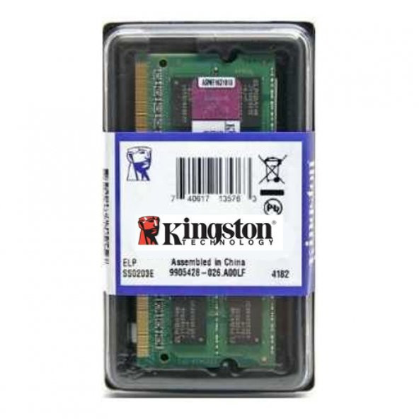 KINGSTON 8GB 1333Mhz DDR3 CL9 Notebook Ram KVR1333D3S9/8