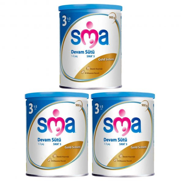 Sma Gold 3 Devam Sütü 900 gr 3lü