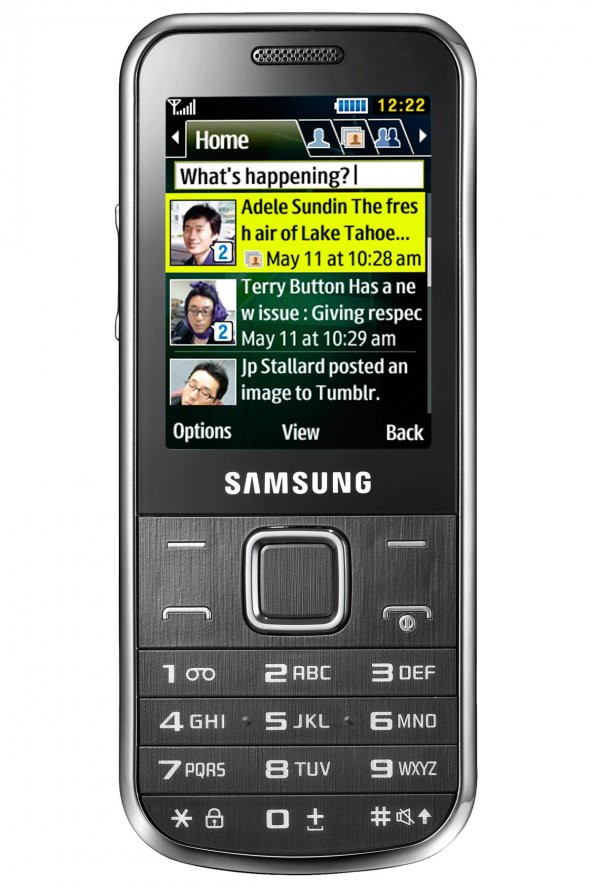 Samsung C3530 Cep Telefonu Çelik Kasa Faturalı Orjinal