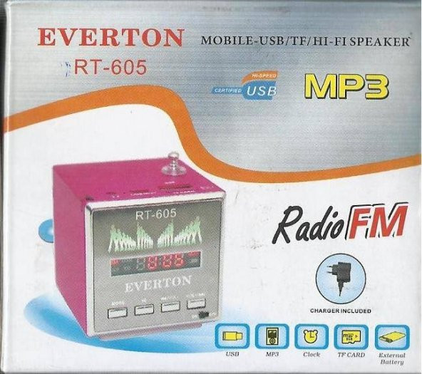 everton Rt-605 usb girişli radyo müzik çalar