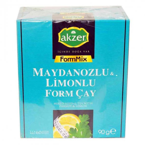 Akzer Maydanozlu ve Limonlu Bitkisel From Çay 60 Süzen Poşet - 3