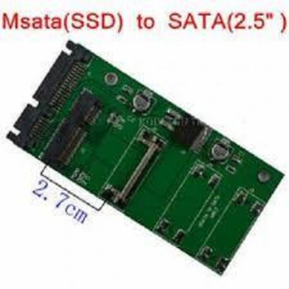 MSATA to SATA 2.7CM Mini PCI-E HARDDİSK ADAPTÖR