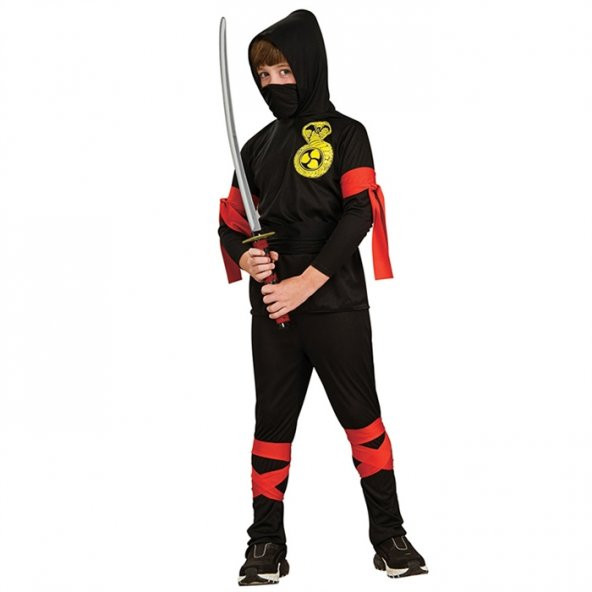 Ninja Çocuk Kostüm Klasik 4-6 Yaş