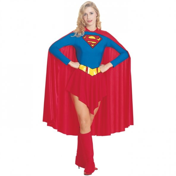 Super Girl Yetişkin Kostüm