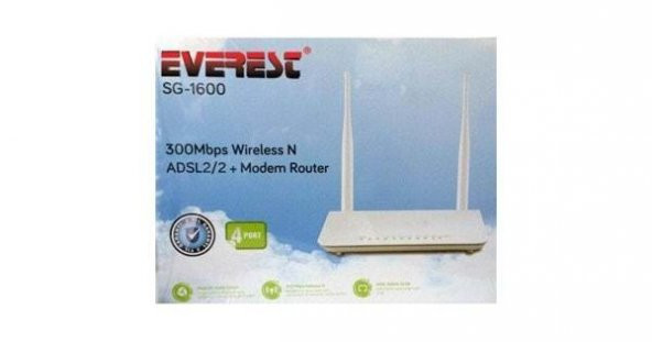 EVEREST SG-1600 4PORT 300Mbps ADSL KABLOSUZ MODEM