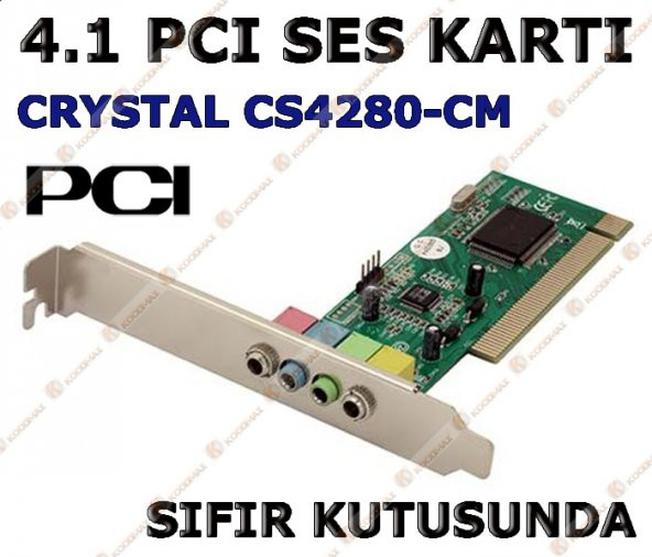 5 Kanal 4.1 PCI Ses Kartı 4+1 Pci Sound Kart