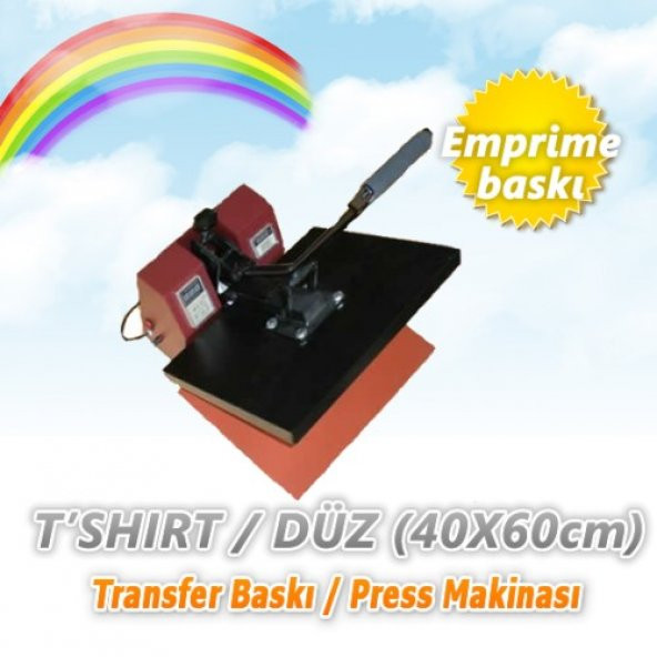 Tshirt/Düz Transfer Baskı/Pres Makinası (40x60cm)