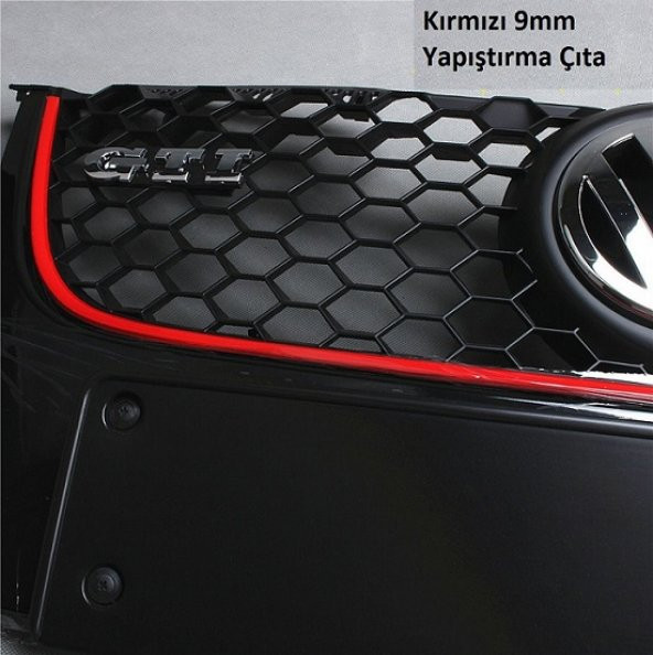 Kırmızı Renkli Şerit Araba Tamponu İçin 9 mm - 2