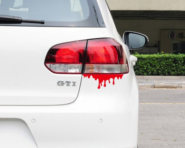 Kan İzi Araba Yapıştırma Sticker