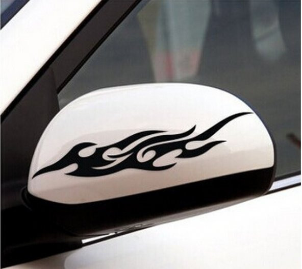 Araba Yan Ayna Sticker Yapıştırması