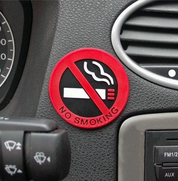 Araba Sigara İçilmez Yapıştırması