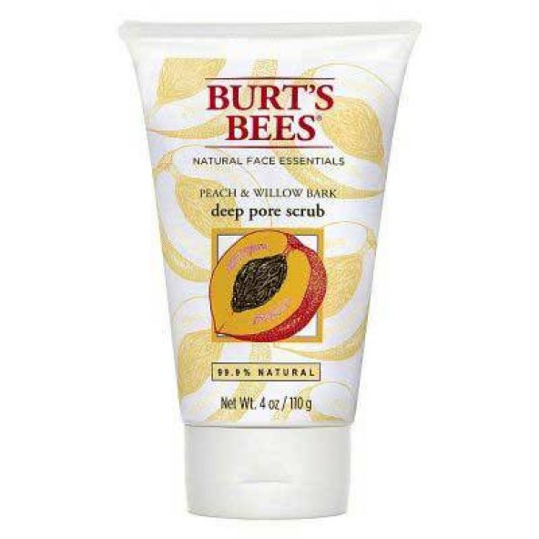 Burts Bees Peach Willow Bark Deep Pore Scrub 110 GR
