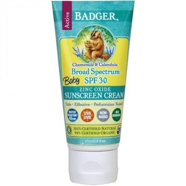 Badger Balm Baby Sunscreen Spf 30 87 ML