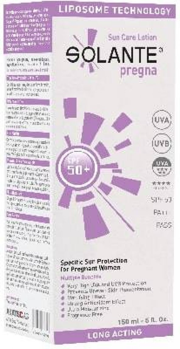 Solante Pregna Spf 50 150 ML