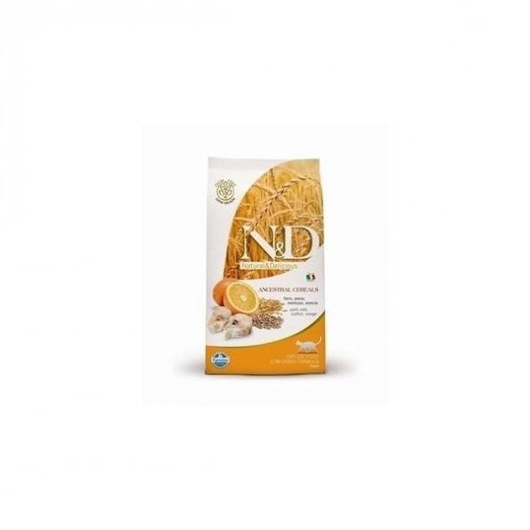 N&D Düşük Tahıllı Morina Balıklı & Portakallı 10 kg