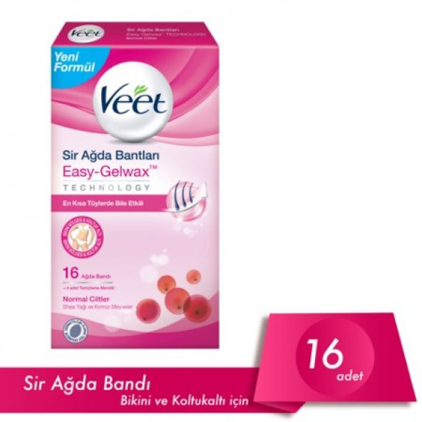 Veet Ağda Bandı Bikini Bölgesi ve Koltuk Altı 16lı