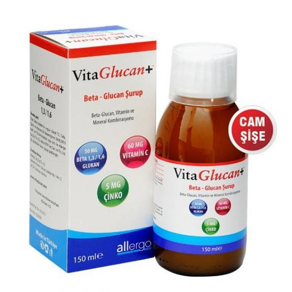 VitaGlucan Beta Glukan ve C Vitamini Şurup 150 ml