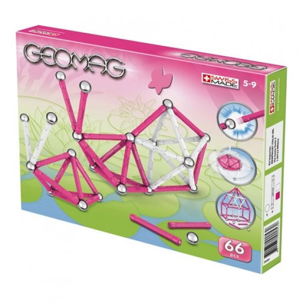 Geomag Pink 66 Parça Eğitici Manyetik Puzzle