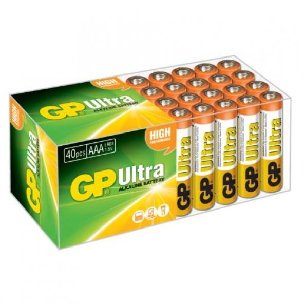 GP Ultra Alkalin 40LI AAA Boy İnce Pil