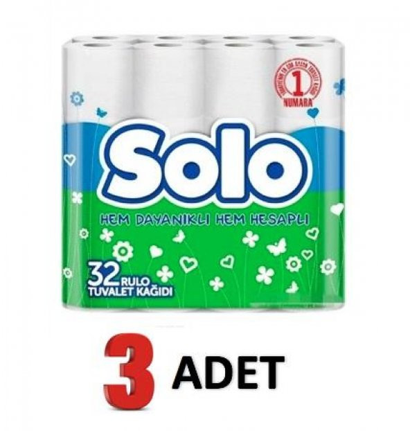 Solo 32li Tuvalet Kağıdı - 3 adet