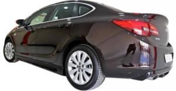 Opel Astra J Sedan 2013 Sonrası Arka Tampon Eki - Difüzör (Plasti - 1