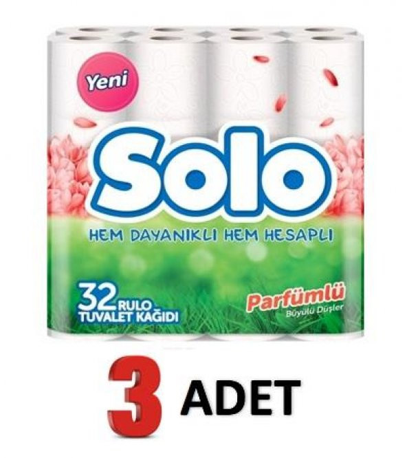 Solo 32li Parfümlü Tuvalet Kağıdı - 3 adet