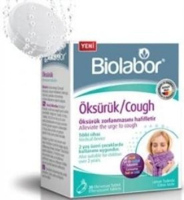 Biolabor Öksürük / Cough Efervesan 20 Tablet