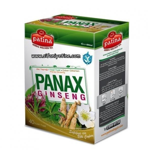 Ginseng Karışımlı Bitkisel Çay Panax - Patina