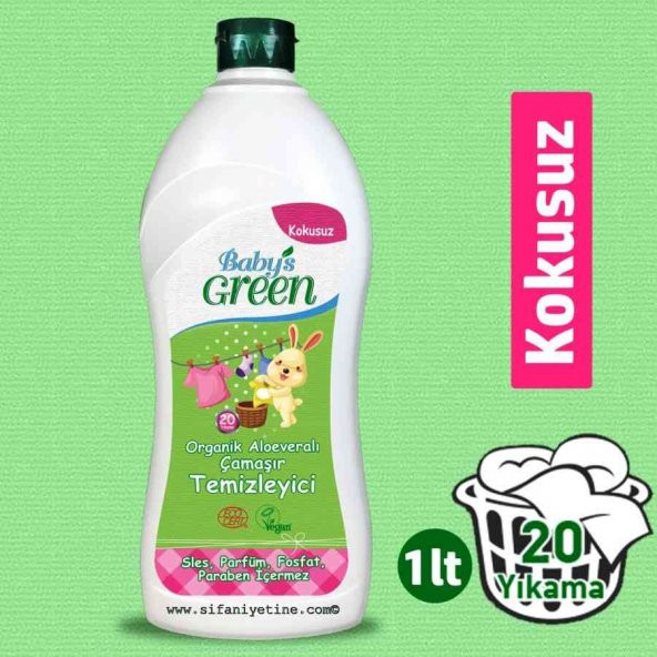 Organik Çamaşır Deterjanı Bebekler İçin 1lt - Babys Green