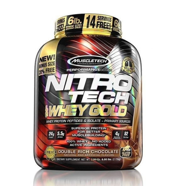 Muscletech Nitrotech 100 Whey Gold Protein 2721 Gr