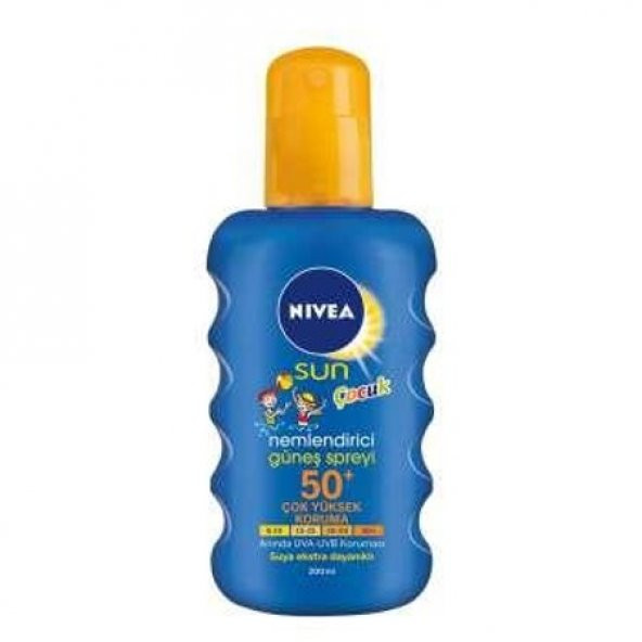 Nivea Sun Çocuk Renkli Spf50+ Nemlendirici Güneş Spreyi 200 ml