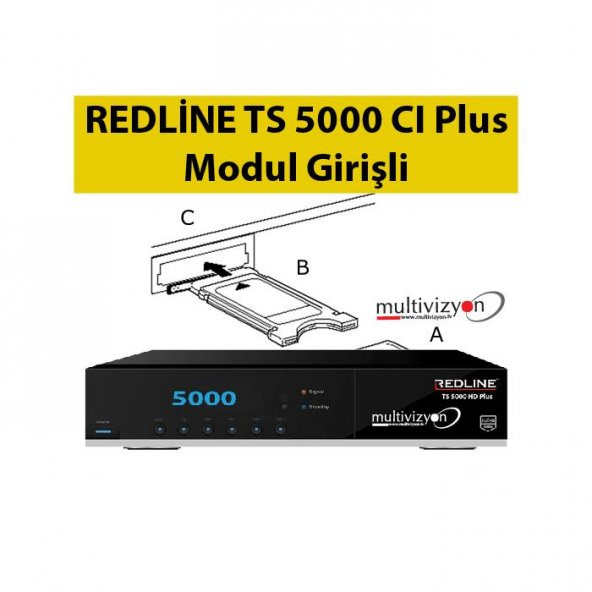 Redline TS 5000 CI HD Plus Modül Girişli Uydu Alıcı