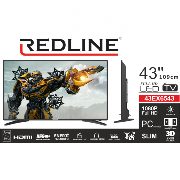 Redline 43 inc Full HD Led Televizyon - 7