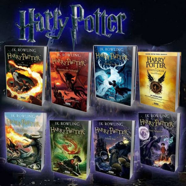 Harry Potter 8 Kitap Seti Yapı Kredi Yayınları